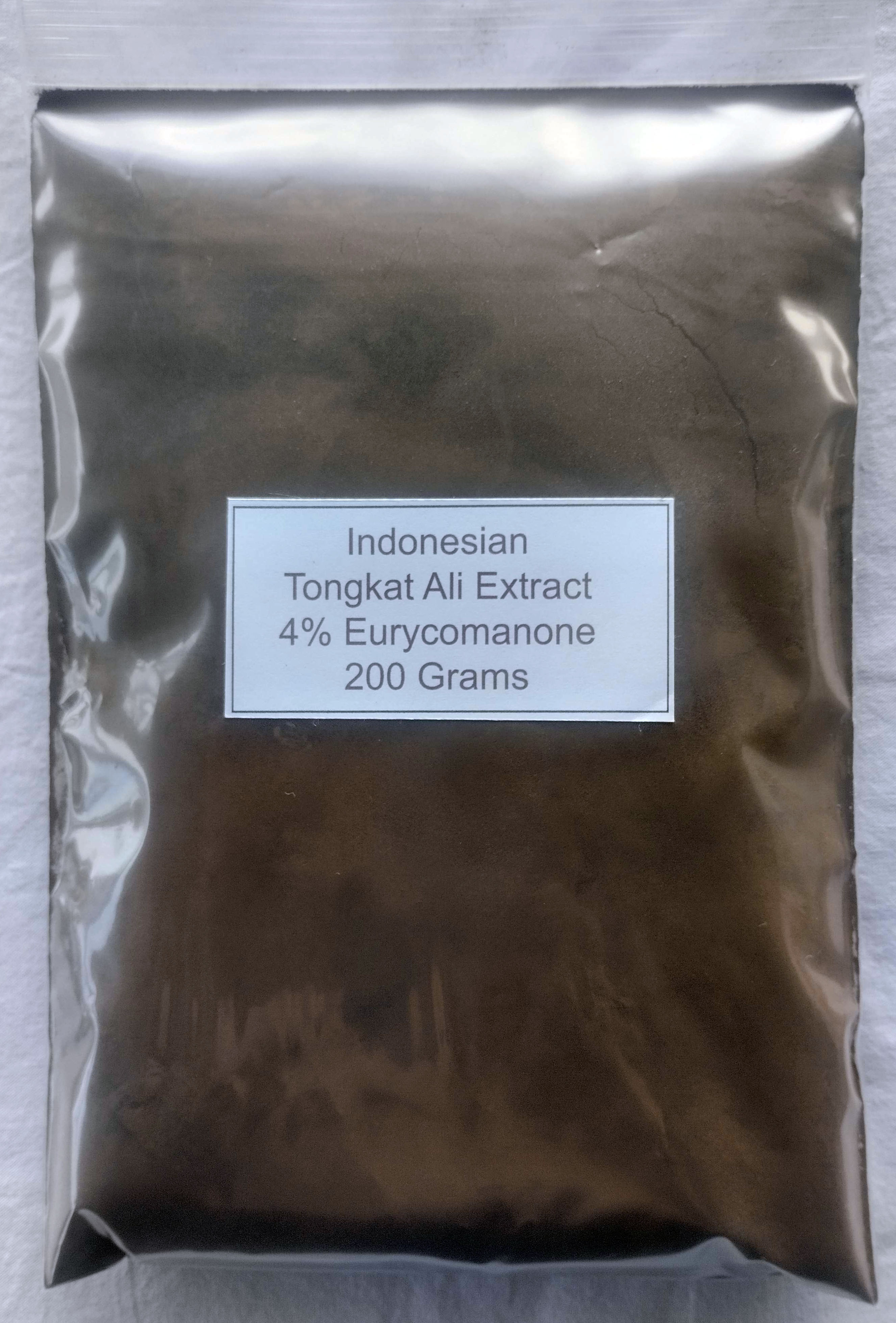Image of 400 gram pouch Tongkat Ali Root Extract, Standardized for 2 percent Eurycomanone